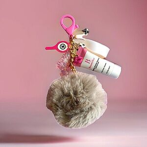 Puffy keychain 👠charms 🌸 skincare